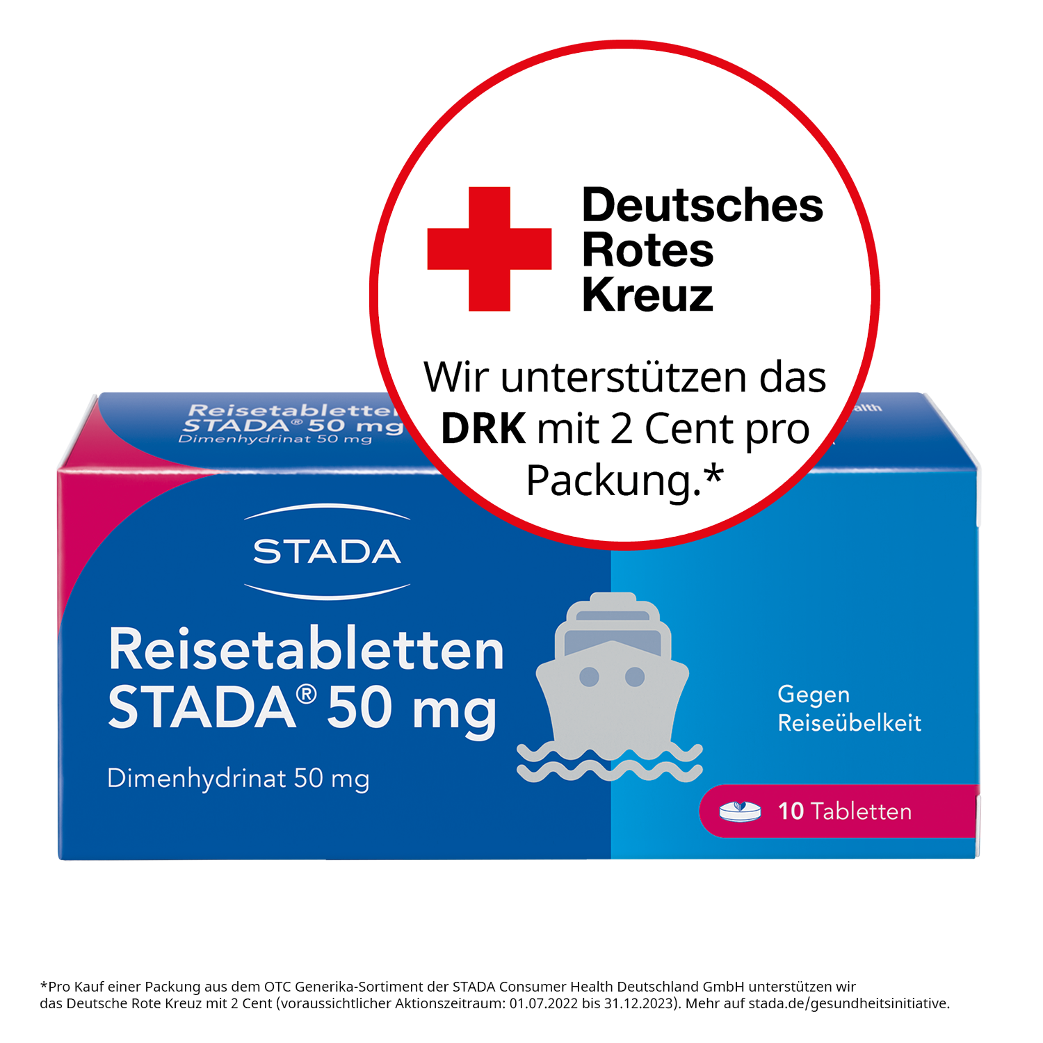 Abbildung für Reisetabletten STADA® 50 mg